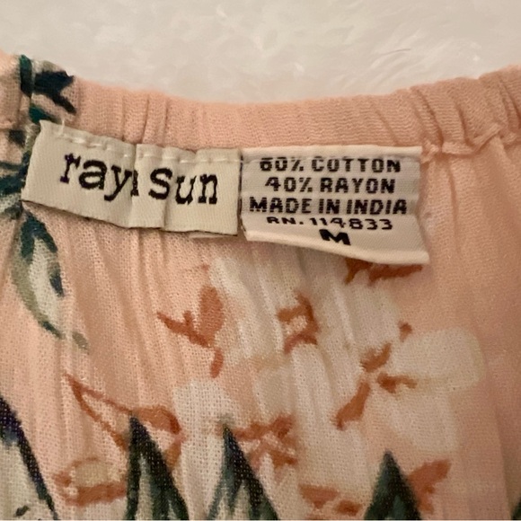 Raya Sun Brand New Floral Hawaiian Tropical Sundress Size M - Picture 7 of 11